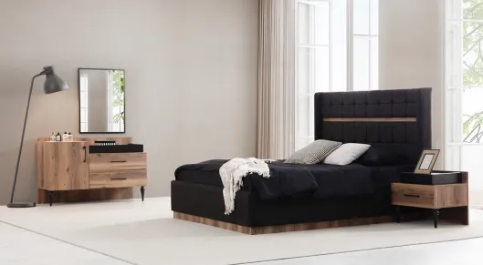 Product img 2, Lidya Ceviz Modern Yatak Odası Takımı